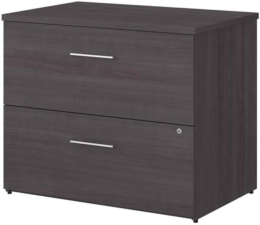 2 Drawer Lateral File Cabinet in Storm Gray - Engineered Wood