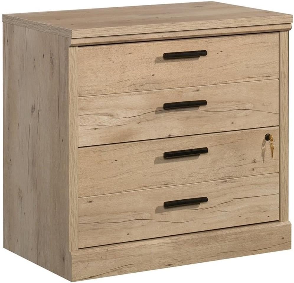 2-Drawer Modern Engineered Wood Lateral File Cabinet in Prime Oak