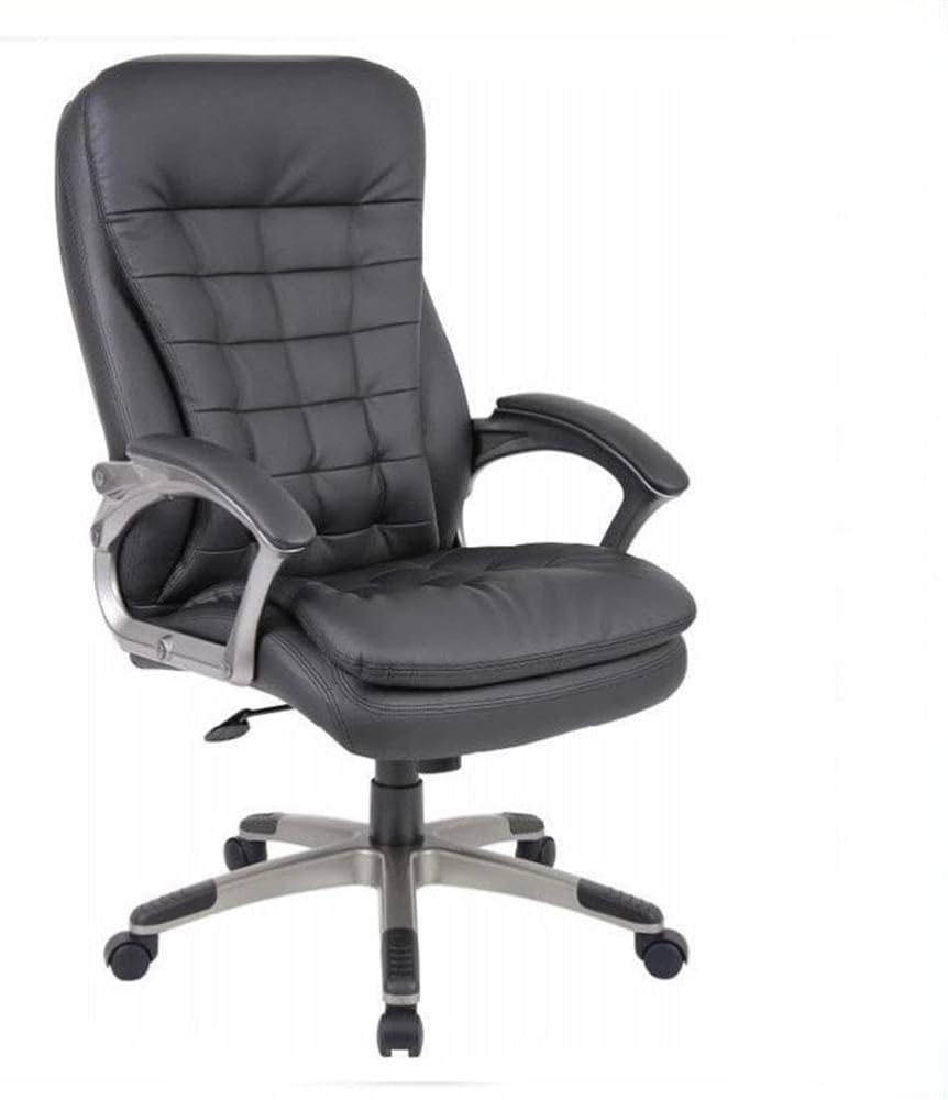 Executive High Back Pillow Top Office Chair in Black