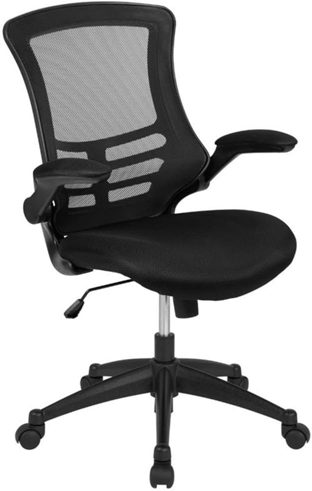 Mid-Back Mesh Office Chair in Black