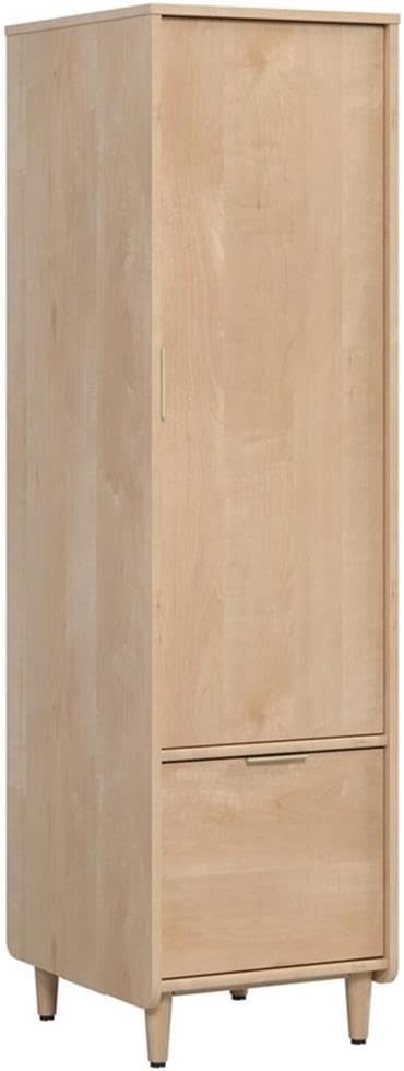 Engineered Wood Storage Cabinet in Natural Maple Finish